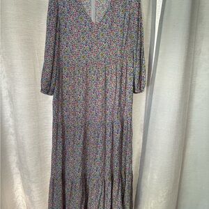 Boden Multicolor Long Sleeve Dress